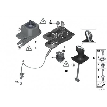 Frein de parking d`origine BMW (61319192483)